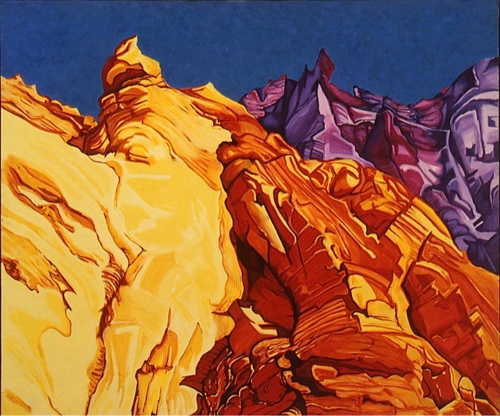©1986 Jan Aronson Death Valley #14 Oil on Canvas 40x48