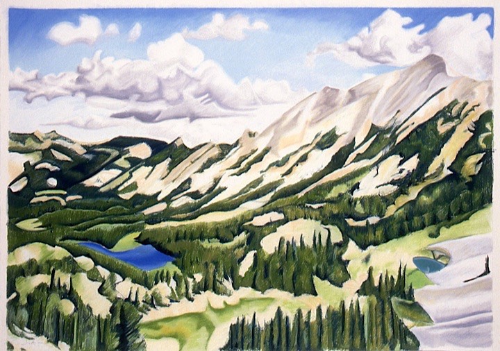 ©1991 Jan Aronson Champion Lakes, Idaho Pastel on Paper 34X49