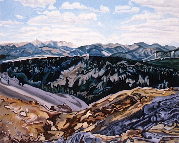 ©1993 Jan Aronson Above Cabin Creek Oil on Canvas 24X30