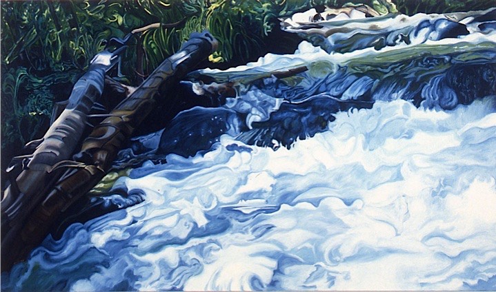 ©1994 Jan Aronson Bench Creek #2 Oil on Canvas 42x72 SOLD