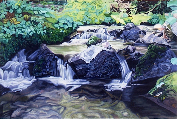 ©1994 Jan Aronson Mill Creek #1 Oil on Canvas 40X60