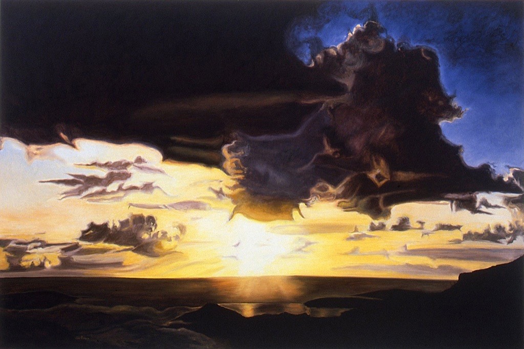 ©1995 Jan Aronson Caribbean Sunset #3 Oil on Canvas 40x60