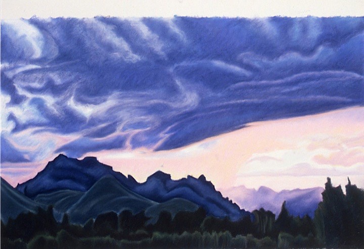 ©1995 Jan Aronson Idaho Sunset #2 Pastel on Paper 20x30.5