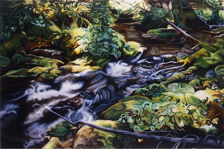 ©1995 Jan Aronson Miner Creek #1 Oil on Canvas 28x42