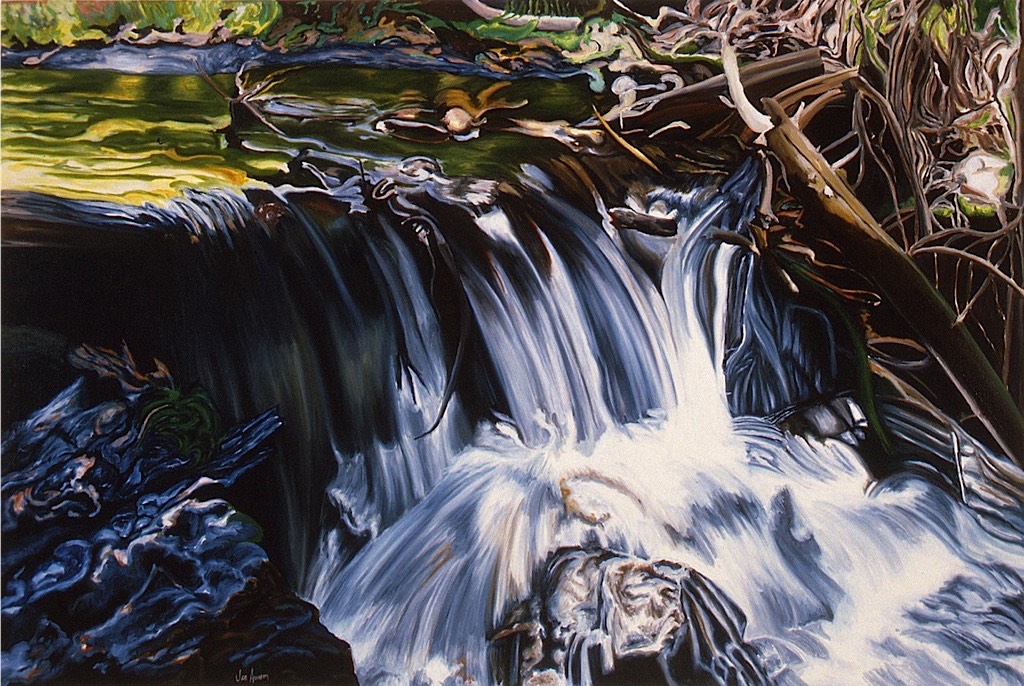 ©1997 Jan Aronson Summit Creek #2 Oil on Canvas 24x36