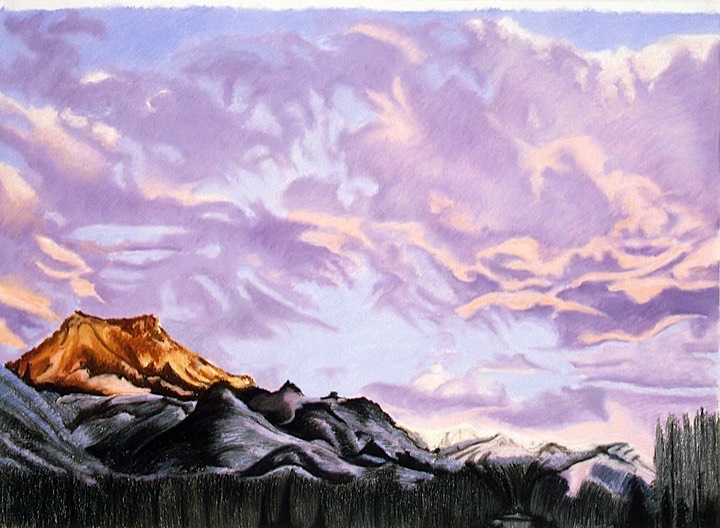 ©1998 Jan Aronson Idaho Sunrise #1 Pastel on Paper 21.5x30