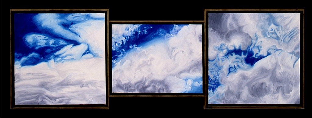 ©1999 Jan Aronson Cloud Triptych #31 Oil On Canvas 17x51.jpg