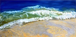 ©2001 Jan Aronson Anguilla #4 Oil on Canvas 36x74