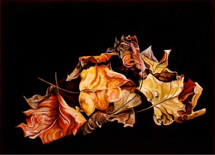 ©2001 Jan Aronson Leaves #1 Oil On Canvas 18x24