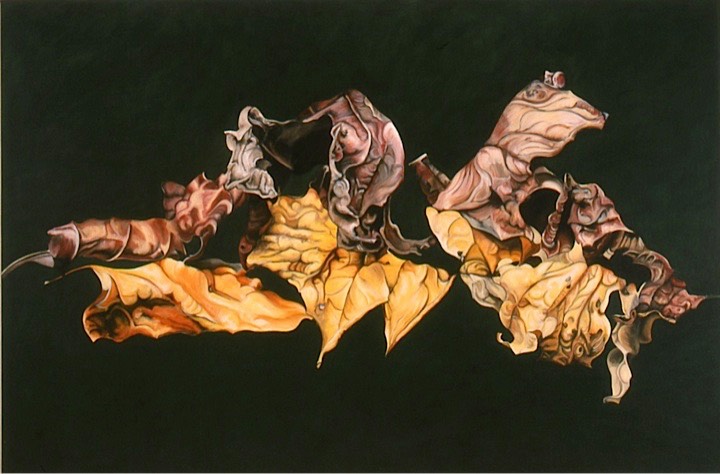 ©2002 Jan Aronson Leaves #5 Oil On Canvas 48x72