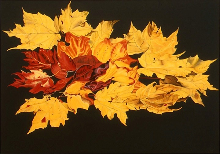 ©2003 Jan Aronson Leaves #21 Oil On Canvas 60x84