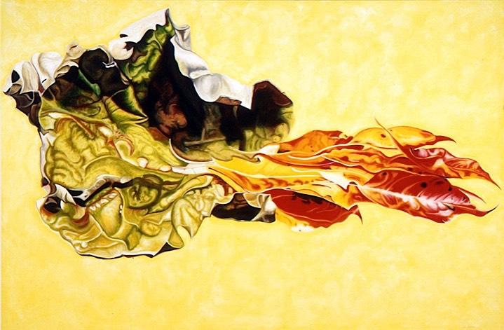 ©2003 Jan Aronson Leaves #31 Oil On Canvas 48x72