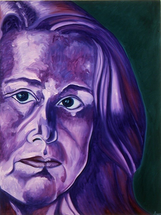 ©2004 Jan Aronson Self Portrait #2 Oil on Canvas 24x18