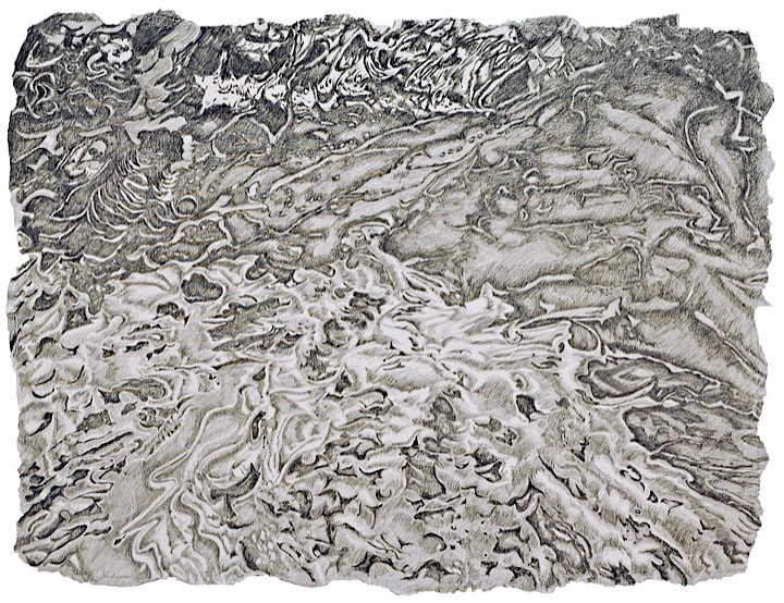 ©2007 Jan Aronson Water Series #1 Graphite on Twinrocker Paper 19x25