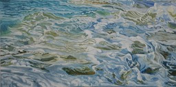 ©2008 Jan Aronson Water Series #14 Oil on Canvas 30x60