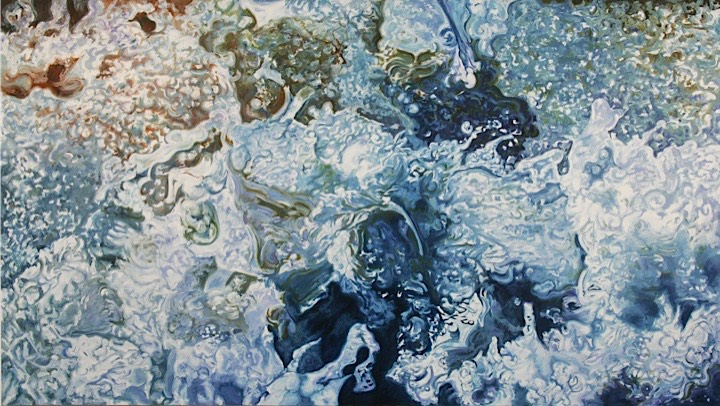 ©2008 Jan Aronson Water Series #6 Oil on Canvas 45x80