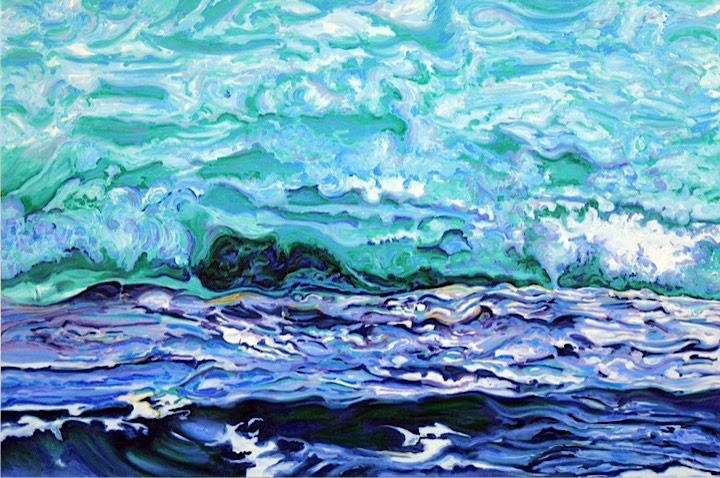©2010 Jan Aronson Water Series #30 Oil on Canvas 28x42