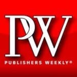 Publishers weekly logo on red background